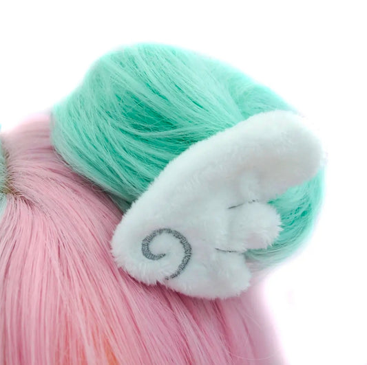 Kawaii Plush Angel Wing Hair Clips (Set of 2) 👼✨