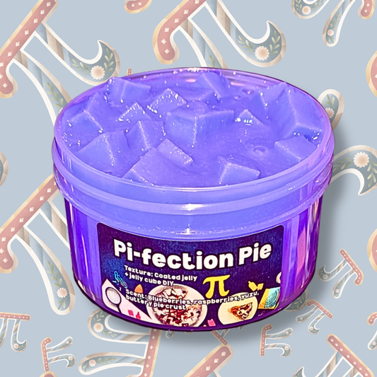 Pi-fection Pie Slime – Pi Day Jelly Cube DIY Slime | Berry Pie Scented Coated Jelly Slime | Realistic Pie Clay Topper | Dessert Slime