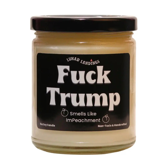 F*ck Trump – Impeachment Peach Candle (9oz) 🍑🔥