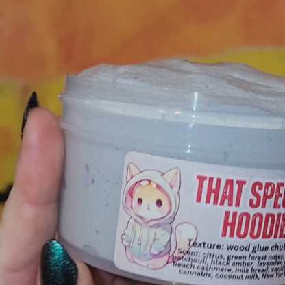 That Special Hoodie – Chonk Soufflé Slime (6oz) | Wood Glue Plush Texture | Cozy Comfort Scent