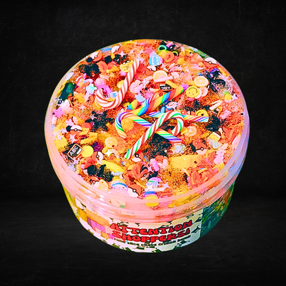 Attention Shoppers! – Fimo Chaos Crunch Slime (6oz) | Crunchy Texture | Mixed Fimo Bomb | Vanilla & White Birch Scent