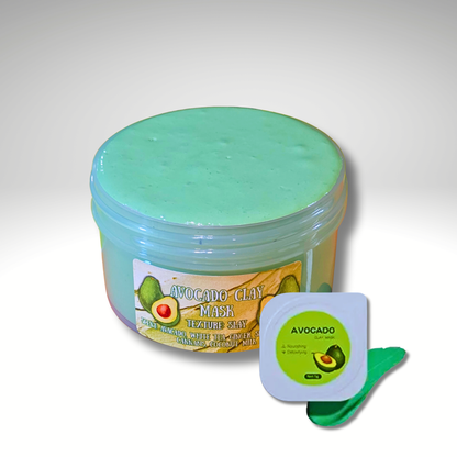 Avocado Clay Mask Slime – Wood Glue Blend Slay | Loud Pops & Sizzly ASMR | Spa Self-Care Scent Blend | 6oz Handmade Slime