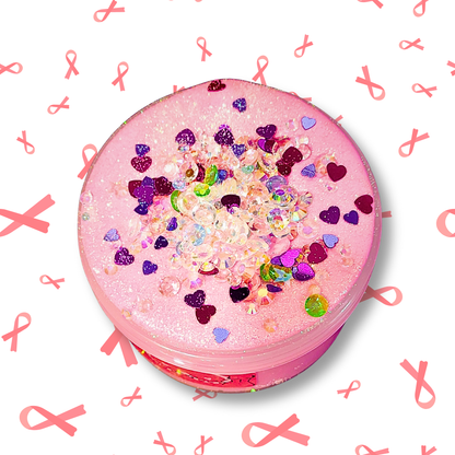 Boobs Rock Fundraiser Slime – Champagne Slay | Vanilla Champagne, Vanilla Cream, Strawberries, & Lychee Jelly Scent | 100% of Profits Donated