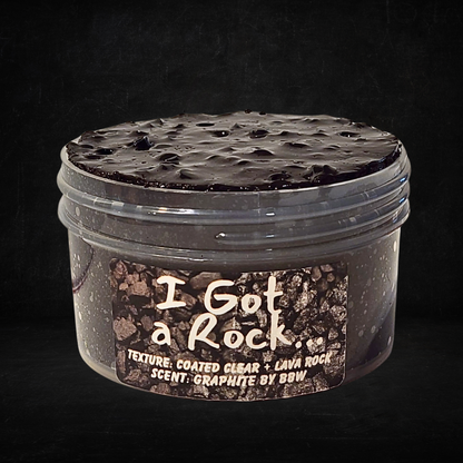 I Got a Rock – Pebble LEGO Slime (6oz) | Crunchy Texture | Semi-Coated | Dirt & BBW Graphite Scent