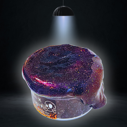 Black Friday Slime – Perlite Jelly DIY (6oz) | Skull Clay Topper | Inflating Textured Slime | Lord of Misrule Scent