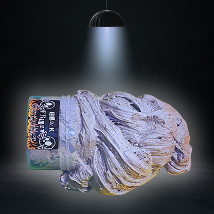 Black Friday Slime – Perlite Jelly DIY (6oz) | Skull Clay Topper | Inflating Textured Slime | Lord of Misrule Scent