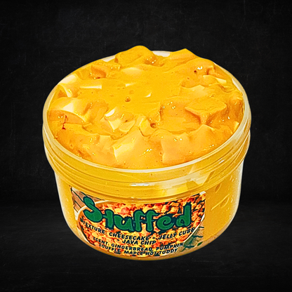 Stuffed – Cheesecake Jelly Cube Slime (6oz) | Thanksgiving Stuffing Slime | Savory or Sweet Bakery Scent | Korean Jelly Cube Java Chip Texture