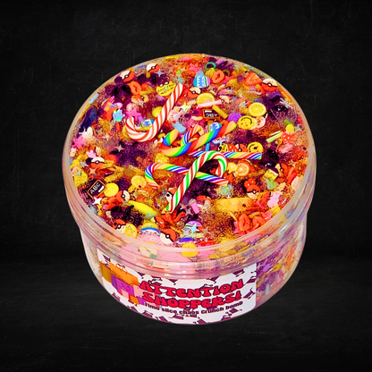 Attention Shoppers! – Fimo Chaos Crunch Slime (6oz) | Crunchy Texture | Mixed Fimo Bomb | Vanilla & White Birch Scent