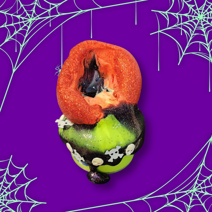 Rotten to the Core Slime | Tofu DIY Clay Slime | Red Apple, Caramel Apple & Candy Corn Scent | Halloween Witch Apple Slime