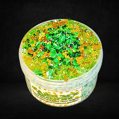 Take My Money – Bingsu Silica Crunch Slime (6oz) | Thick Jiggly Base | Green Crunch | Sweet Grass & Bergamot Scent