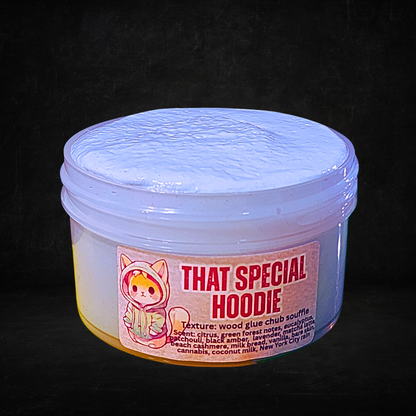 That Special Hoodie – Chonk Soufflé Slime (6oz) | Wood Glue Plush Texture | Cozy Comfort Scent