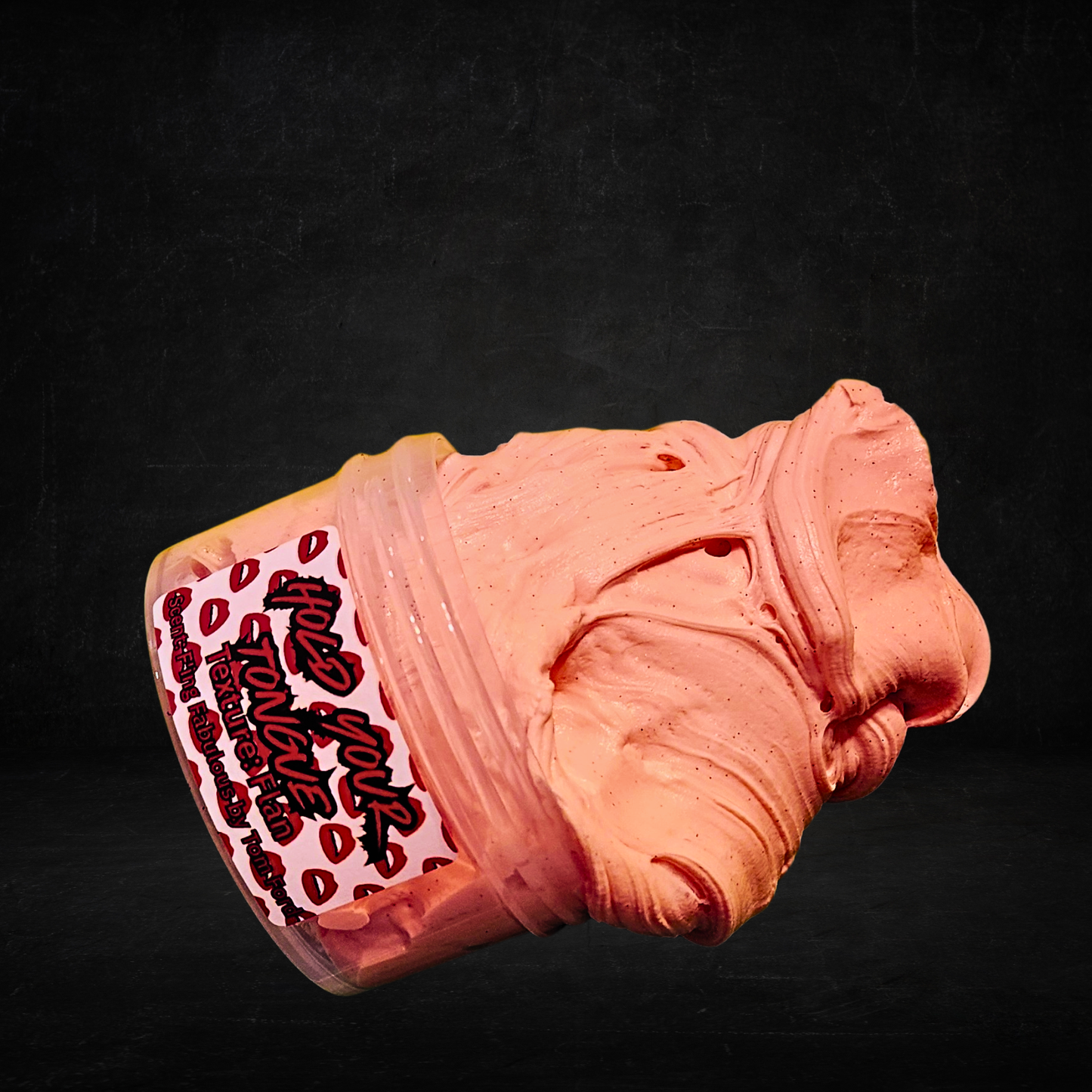 Hold Your Tongue – Flan Texture Slime | Thanksgiving Stress Relief Slime | Tom Ford Inspired Scent | Extra Thick Glue All Glossy Stretchy Texture