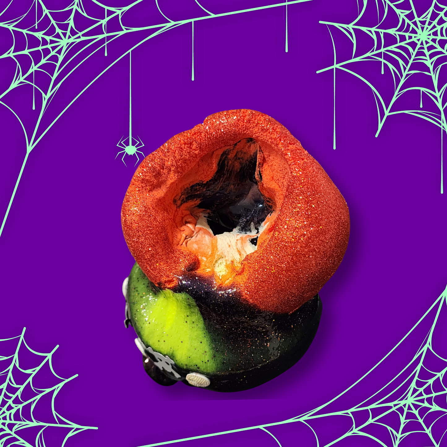 Rotten to the Core Slime | Tofu DIY Clay Slime | Red Apple, Caramel Apple & Candy Corn Scent | Halloween Witch Apple Slime
