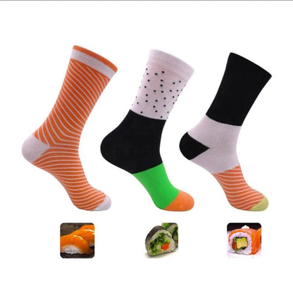 Sushi Socks 3 Pack Novelty Funny Socks for Men & Women Christmas Gift